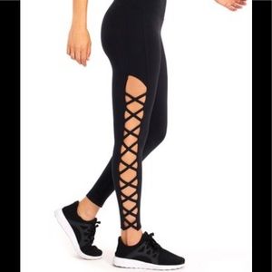 NWT Balance collection black cut out leggings. Size Medium
